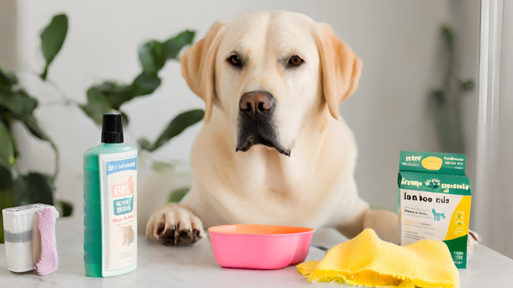 Dog-Friendly Cleaning Supplies Labrador dog Image