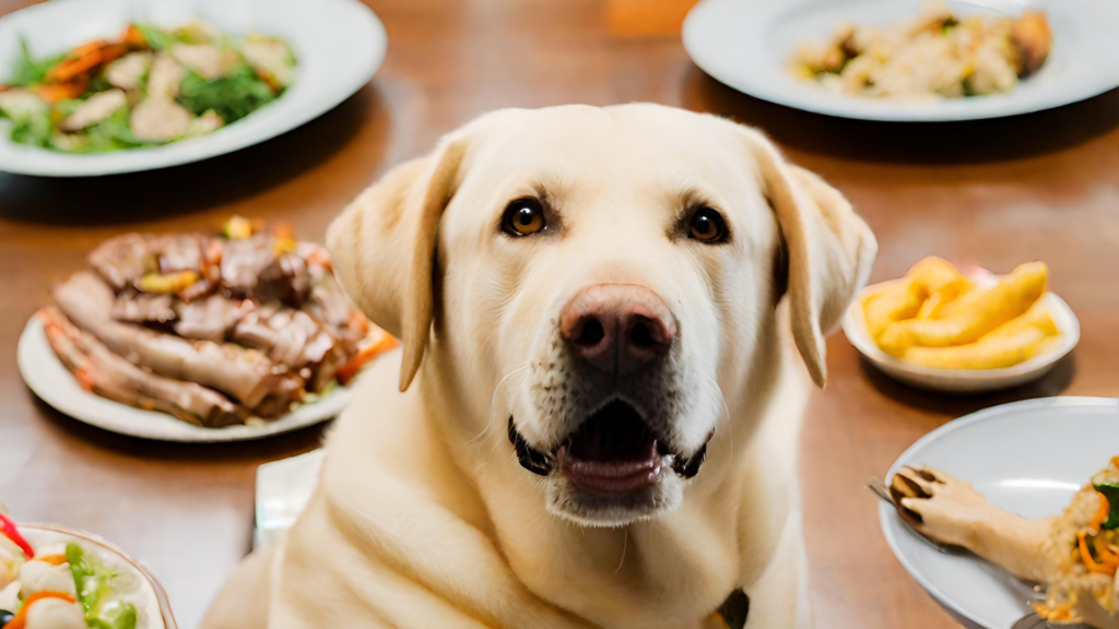 Tempting Lunch and Dinner Labrador Image