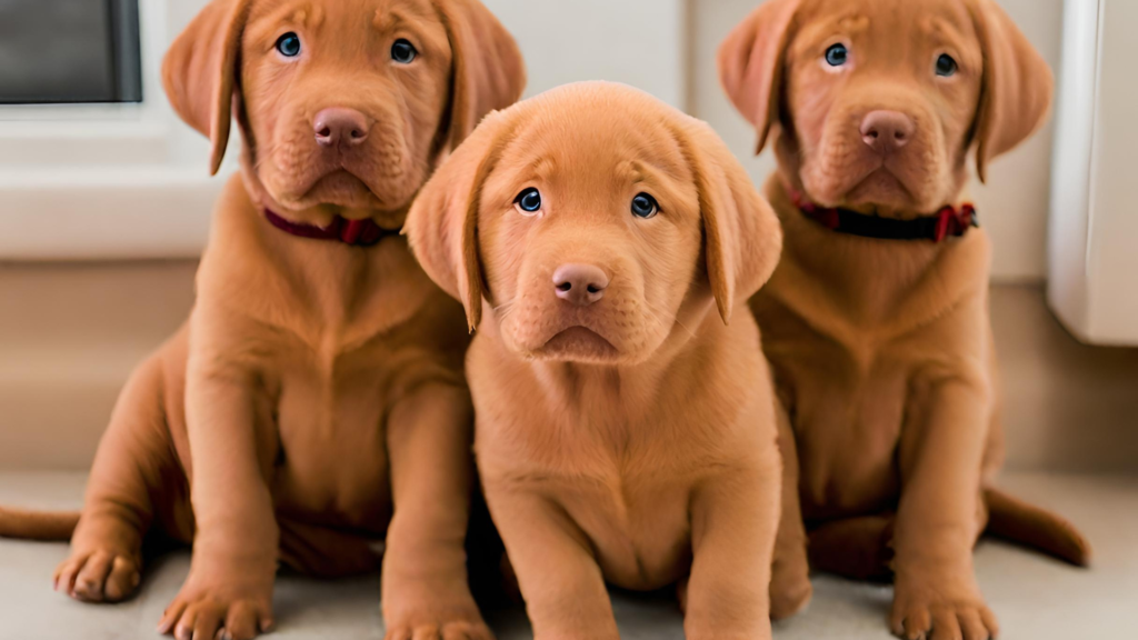 Red Lab Puppies Standout Coat Color Image