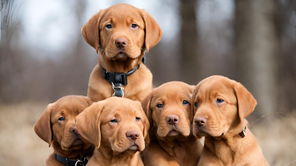 Versatility as Working and Sporting Red Lab Puppies Image